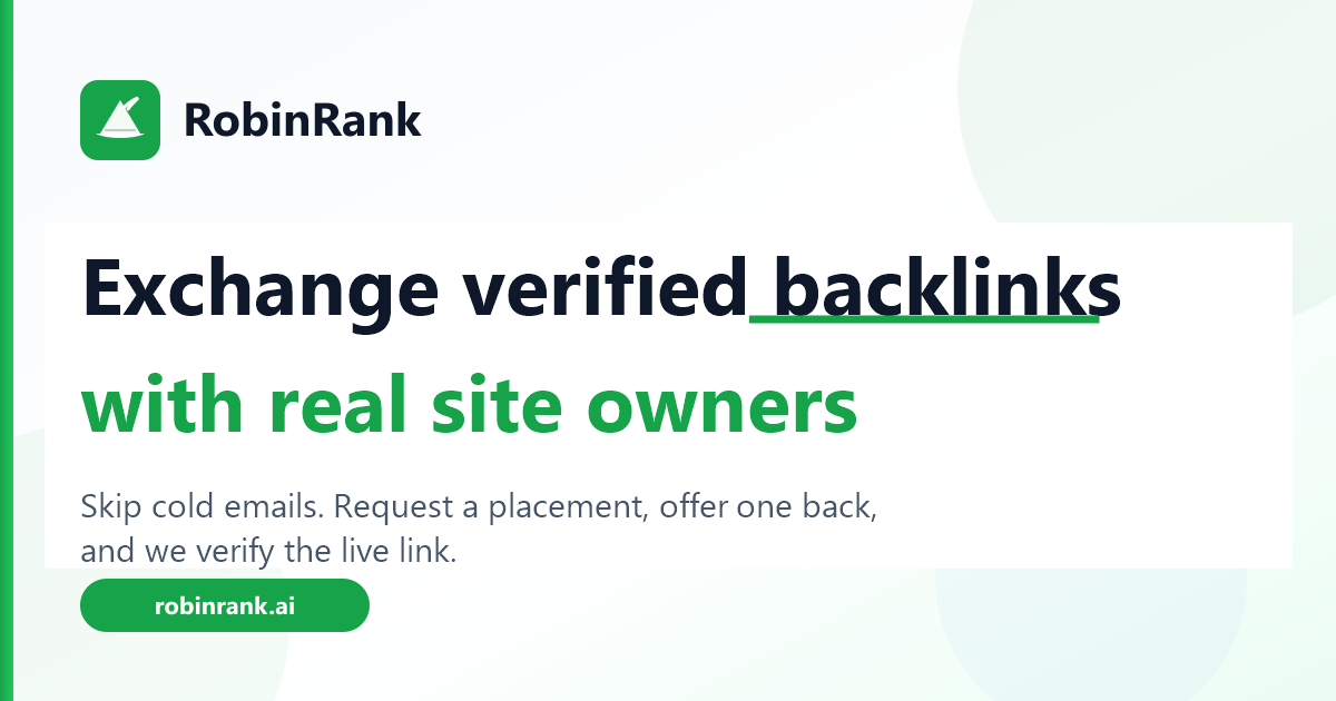 I got tired of paying hundreds for spammy backlinks, so I built a place to trade them instead logo